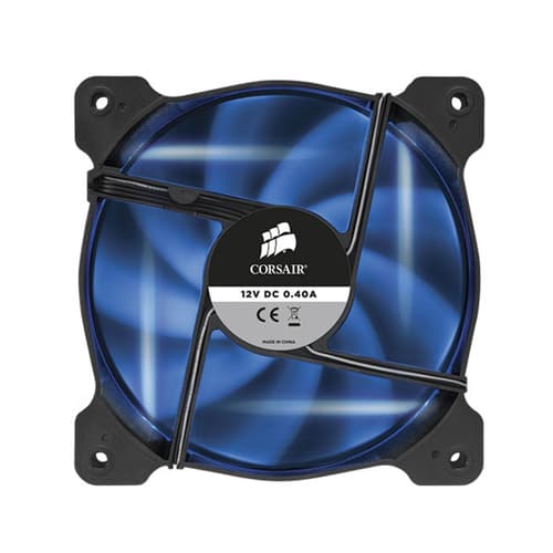 Corsair Air Series AF120 Blue Quiet Edition - 120mm Blue LED Cabinet Fan (Single Pack)